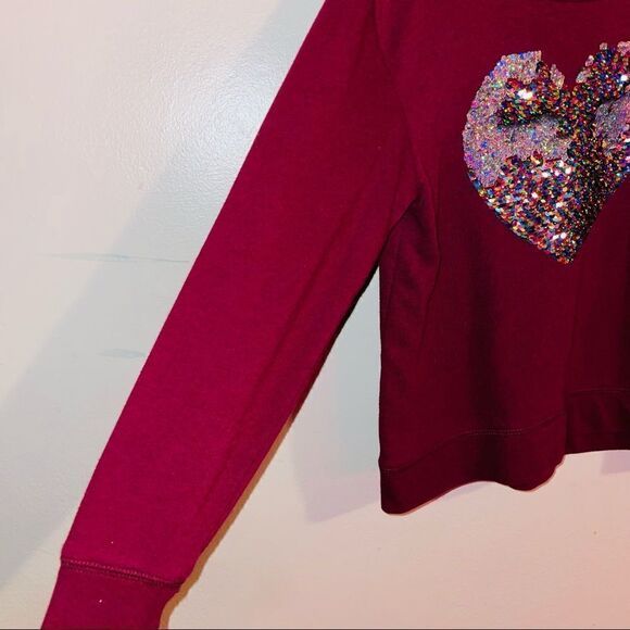 Children’s Place Burgundy Sequin Sweater - Picture 7 of 7